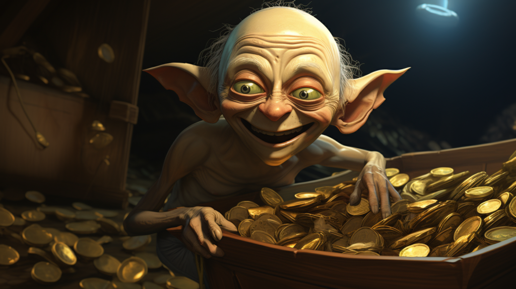 Gollum and his gold